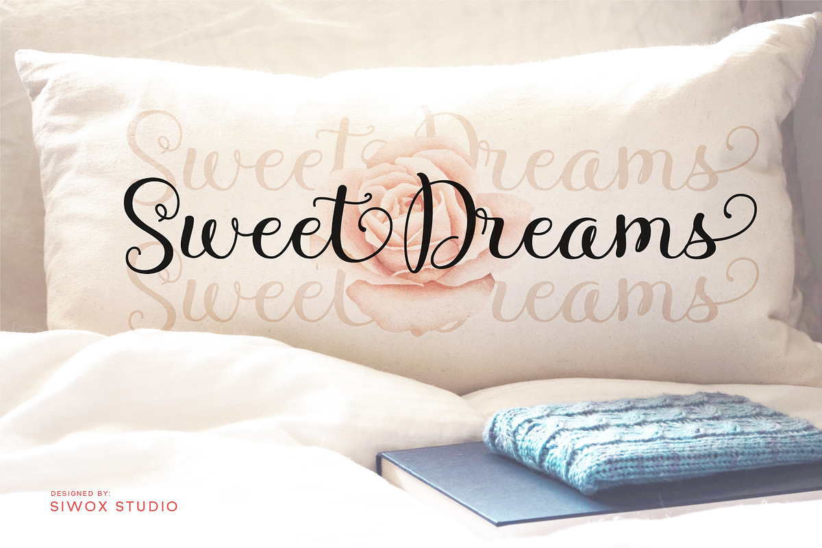 Nurila Script - A Bouncy Script Font, a Script Font by Siwox Studios (Photo 5 of 9)