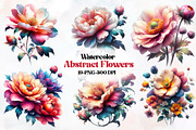 Abstract Flowers Sublimation Clipart, an Illustration by Designworld (Thumbnail 1 of 5)