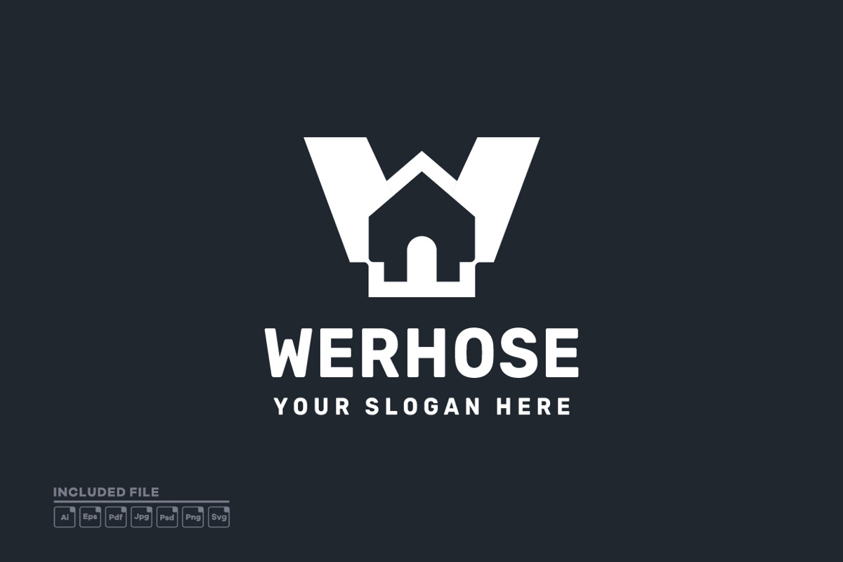 Letter W with Real Estate Logo, a Branding & Logo Template by yuanesei