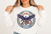 Patriotic USA Png 250th Anniversary, an Illustration by Designking (Thumbnail 2 of 6)