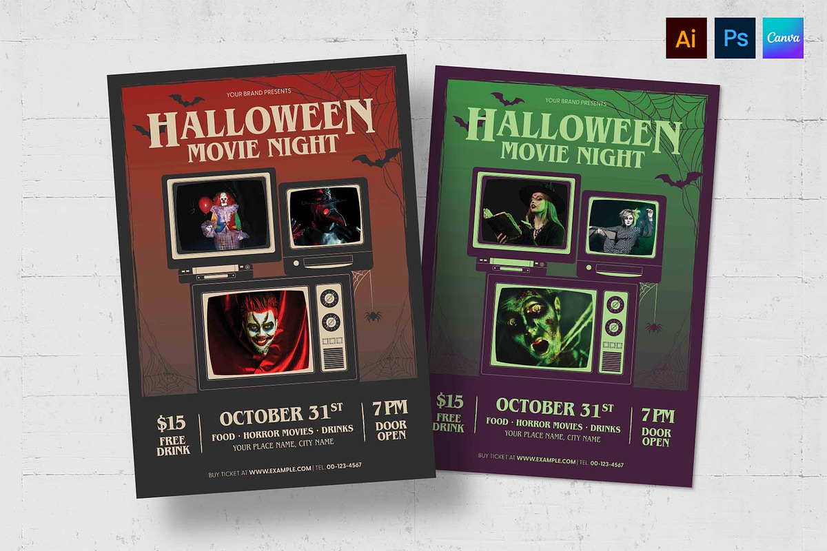 Halloween Flyer Template, a Flyer Template by BrandPacks (Photo 1 of 5)