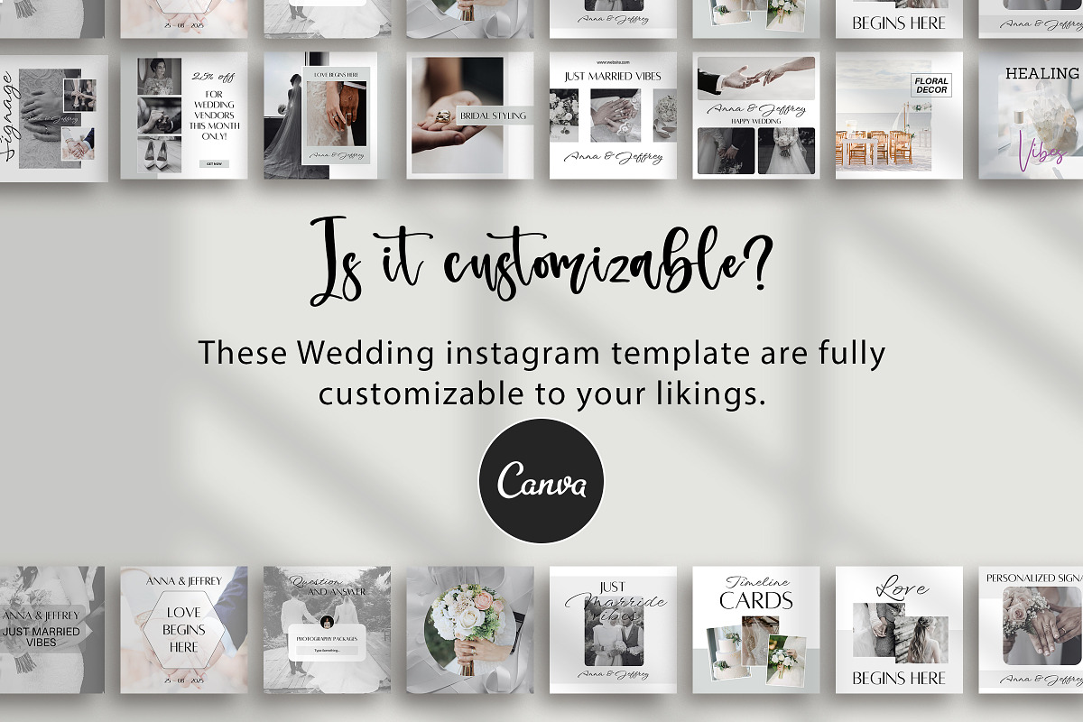 Wedding Instagram Canva Template preview 3