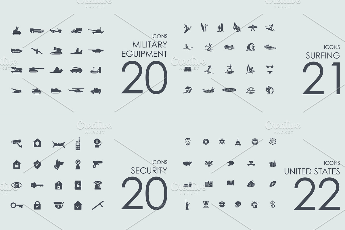 4000 HAMSTER Icons Library preview 7