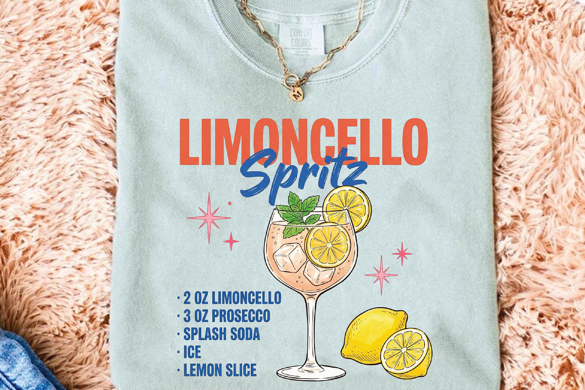 Summer Limon Cocktail Hand Drawn PNG, an Illustration by DreamPrint404 (Photo 6 of 6)