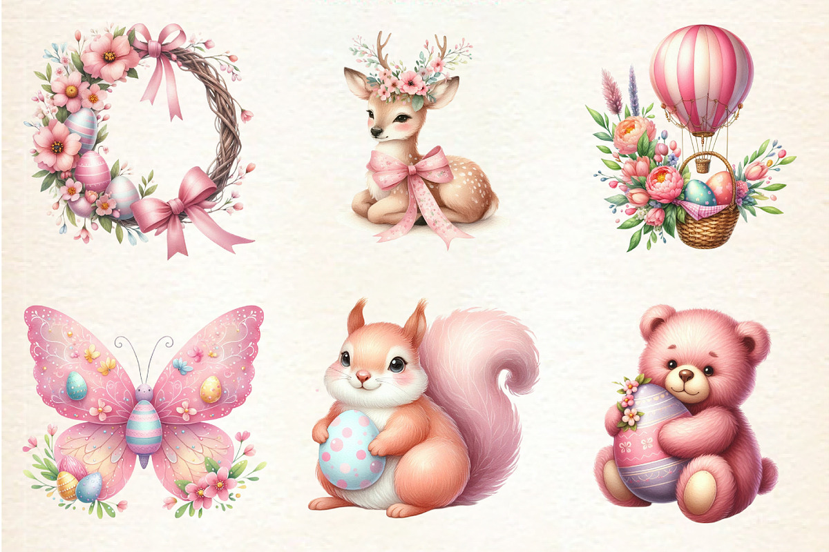 Cute Pink Easter Day Sublimation, an Illustration by DreamArtGraphic (Photo 4 of 4)