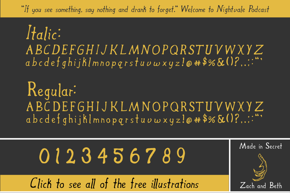 Secret Society Font + Bonus preview 2