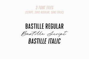 Bastille Modern Font Duo