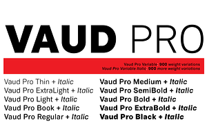 Vaud Pro Variable