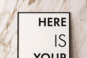 Mockup posters on a marble wall, a Print Template by FilL239 (Thumbnail 2 of 13)