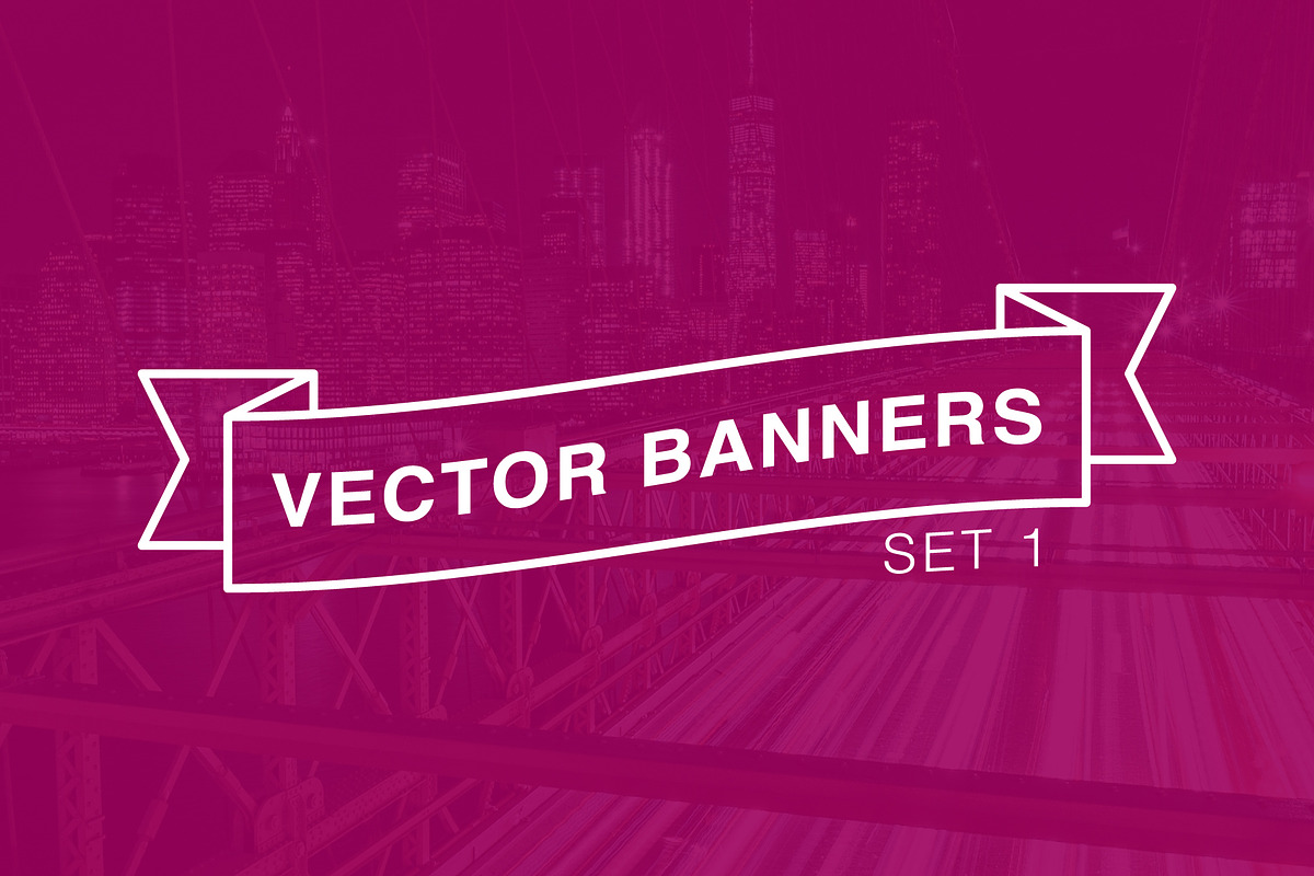 Vector Banners / Ribbons Set 1, an Object Graphic by npdstudio (Photo 2 of 2)