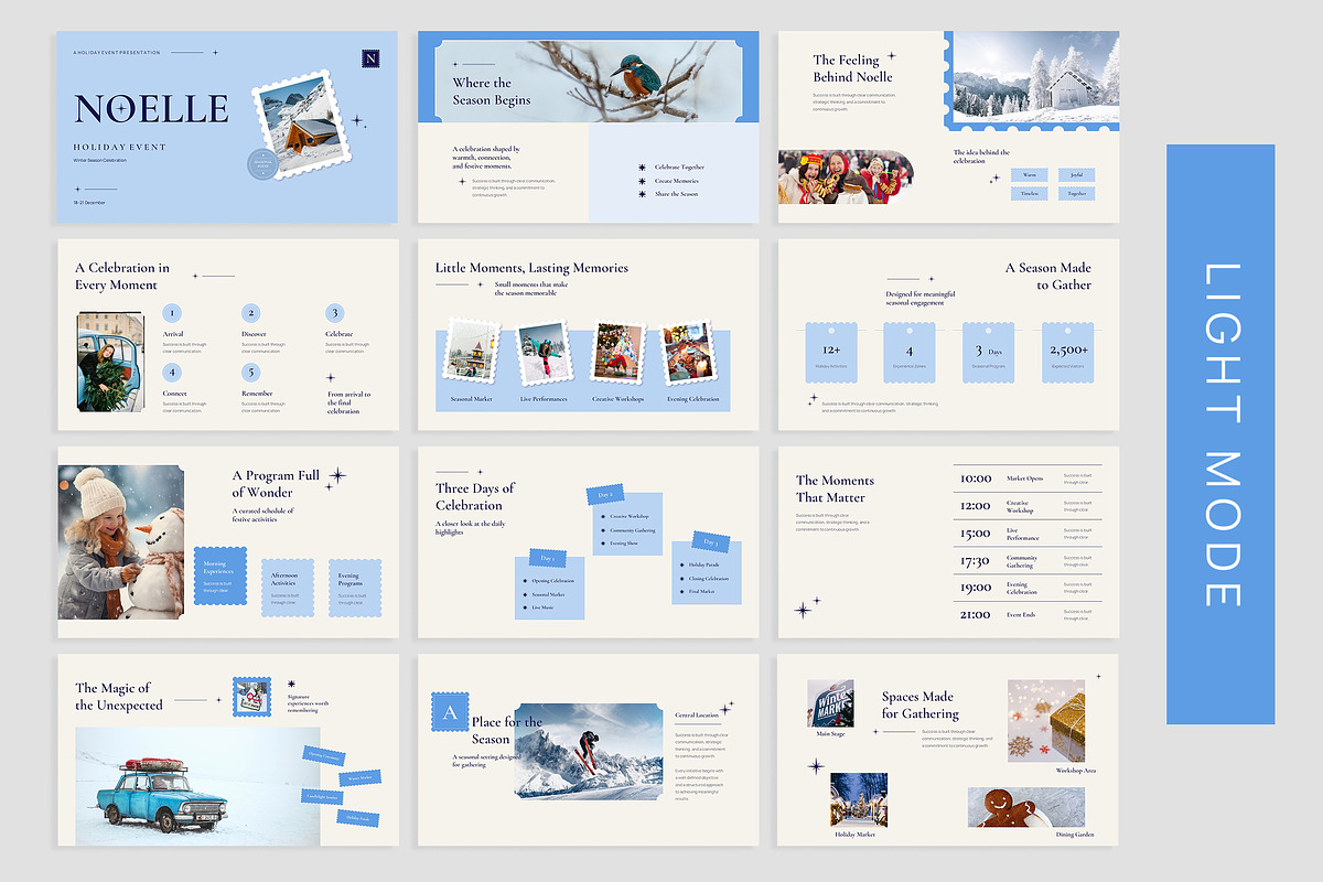 Noelle - Holiday Event PowerPoint, a Presentation Template by New Coral Design (Photo 5 of 10)