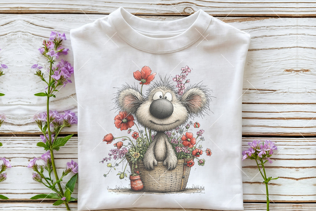 Whimsical Spring Koala Clipart, an Illustration by OK Design (Photo 6 of 6)