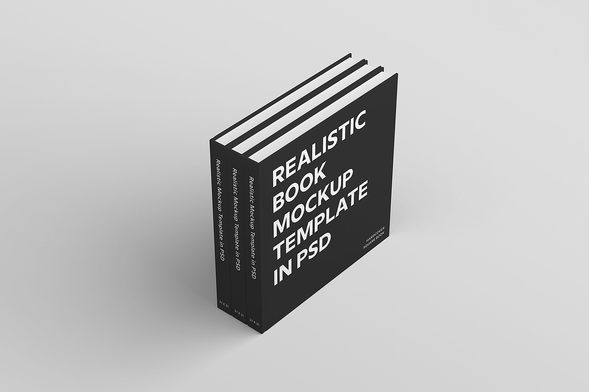 Hardcover Square Book Mockup, a Books & Magazine Mockup by Petr Stránský (Photo 15 of 21)