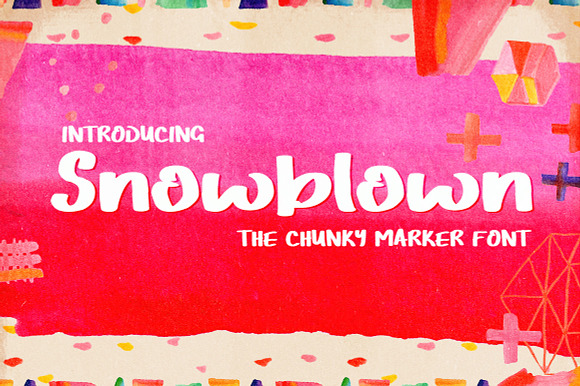 Snowblown Font preview 4