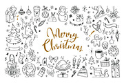 Big Christmas Holiday doodle set, a Seasonal Illustration by Wild Muse (Thumbnail 2 of 10)