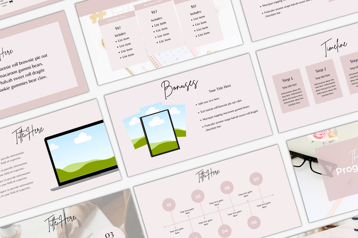 Slide Deck Canva Templates, a Presentation Template by Joanna Lane Designs (Photo 2 of 3)