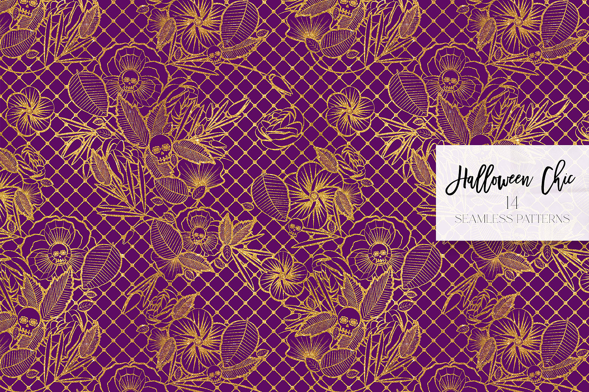 Halloween Fashion Witch Patterns, a Pattern Graphic by KaramfilaS (Photo 22 of 22)