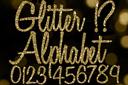 Gold Glitter Letters - Gold Alphabet, an Object Graphic by Paper Element (Thumbnail 1 of 5)