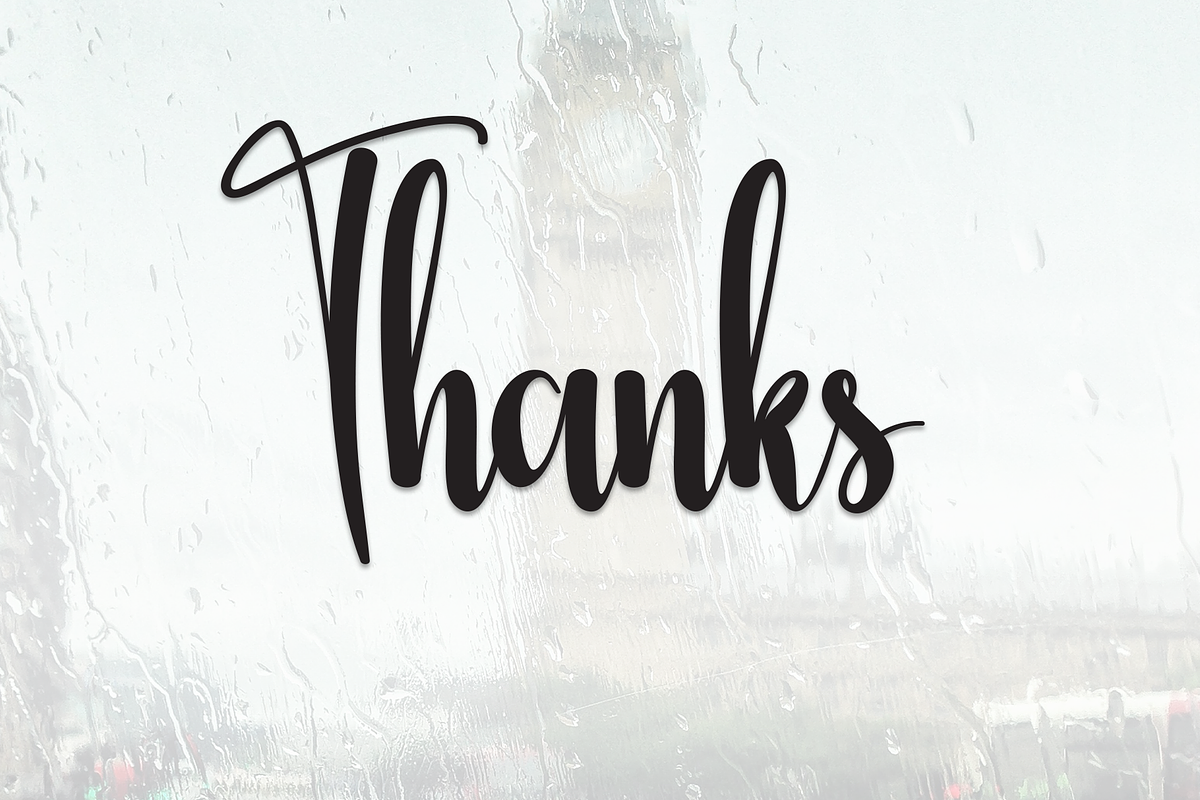 Rainday | Script Font, a Handwritten Font by Scratchones (Photo 7 of 9)
