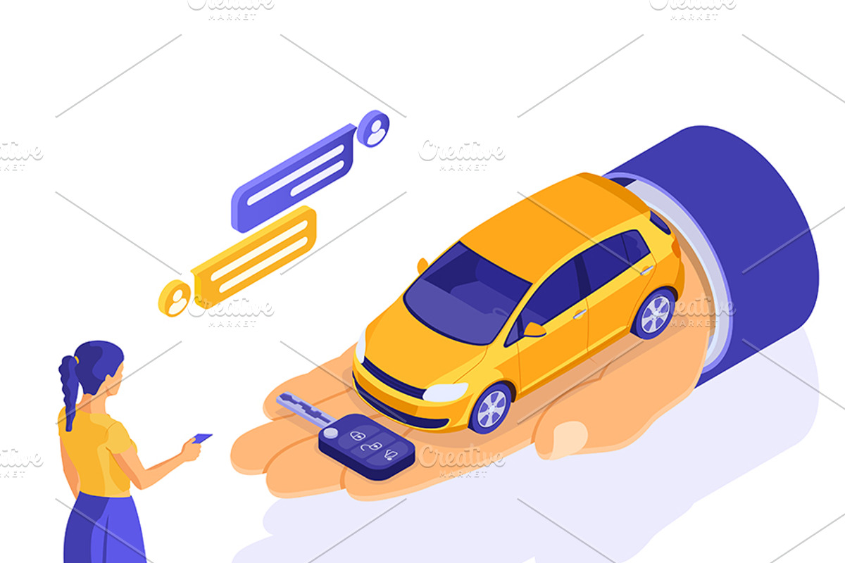 Car Sale Sharing Rent, a Finance Illustration by TAlex (Photo 2 of 6)