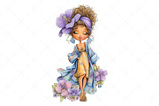 Whimsical Summer Woman Clipart, a Seasonal Illustration by Craft Nest (Thumbnail 10 of 11)
