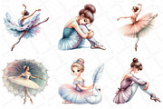 Ballerina Watercolor Clipart, an Illustration by DreamPrint404 (Thumbnail 2 of 4)