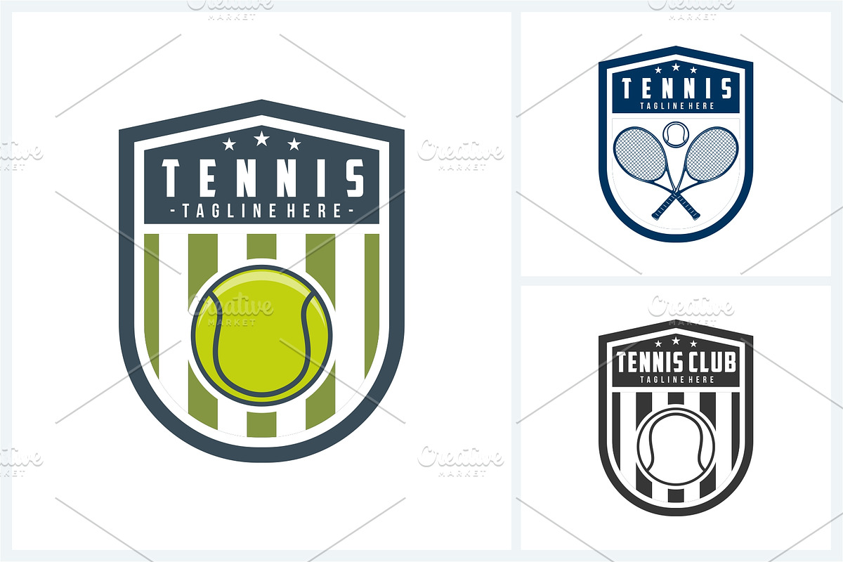 Tennis logo sport design template, a Branding & Logo Template by jundio studio