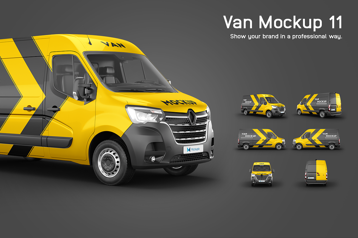 Van Mockup 11, an Advertising Mockup by Mockupix (Photo 1 of 9)