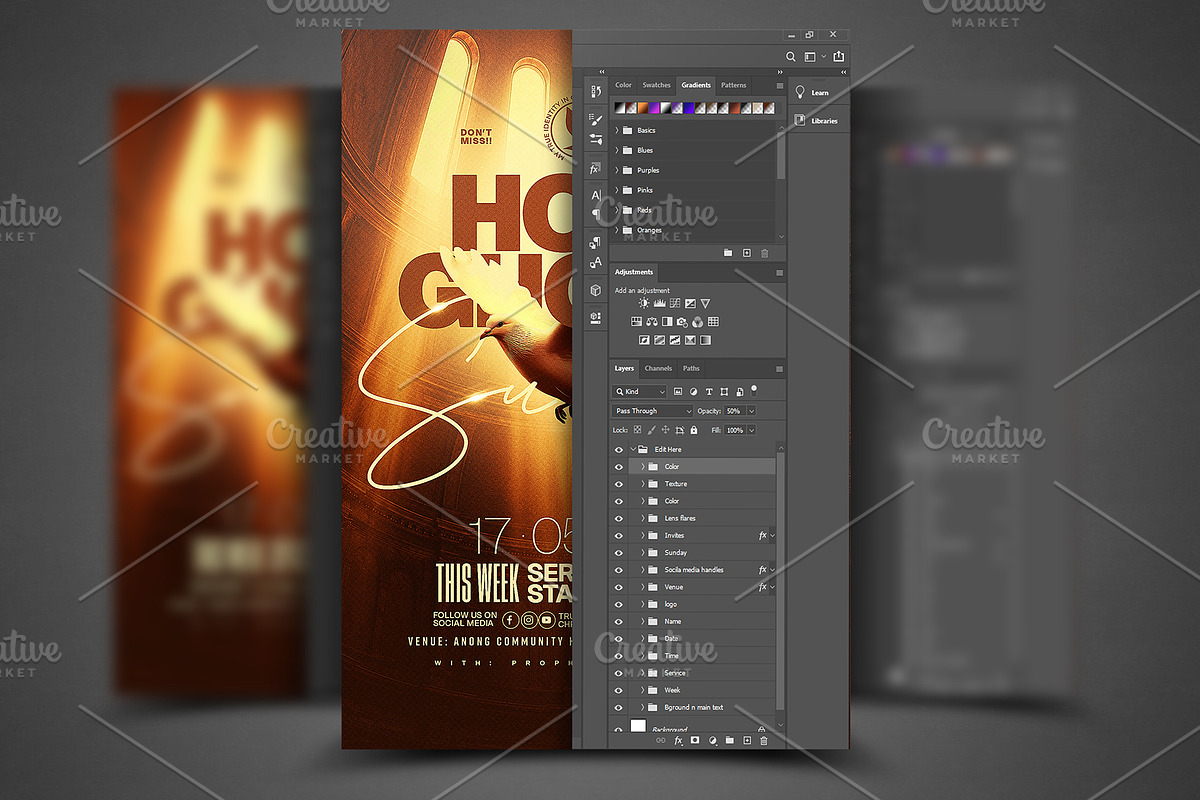 Holy Ghost Service Flyer Template, a Social Media Template by church flyer templates (Photo 5 of 8)