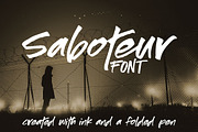 Saboteur: a moody inky font, a Handwritten Font by Missy Meyer (Thumbnail 1 of 9)
