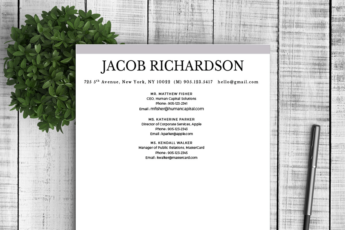 Resume Template Jacob, a Resume Template by Resume Template Shoppe (Photo 4 of 4)
