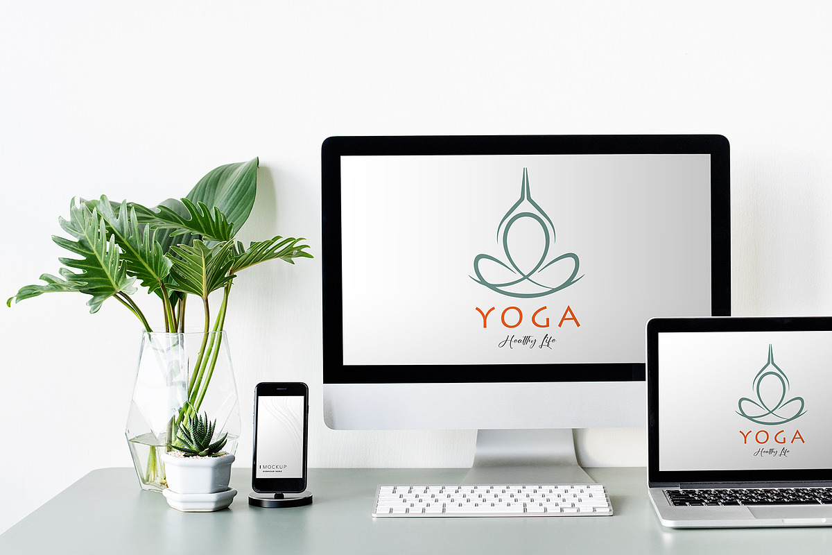 Modern Yoga Logo Collection, a Branding & Logo Template by YUDesignStore (Photo 10 of 13)