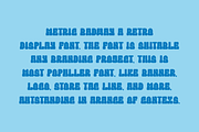 Metric Badway - Retro Font, a Slab Serif Font by Iqsiart Studio (Thumbnail 2 of 6)