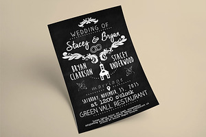 Vintage Wedding Invitation Template