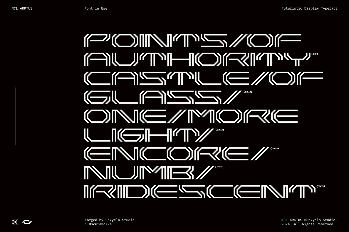 NCL Arktus Font Family, a Sans Serif Font by Enxyclo Studio (Photo 9 of 11)