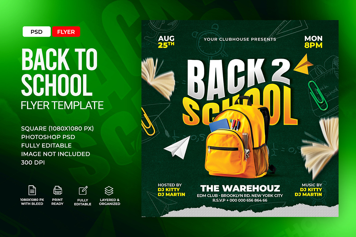 Back to School Flyer Template