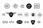 24 Vintage Logos + Monograms Pack, a Branding & Logo Template by DesignLux (Thumbnail 4 of 5)