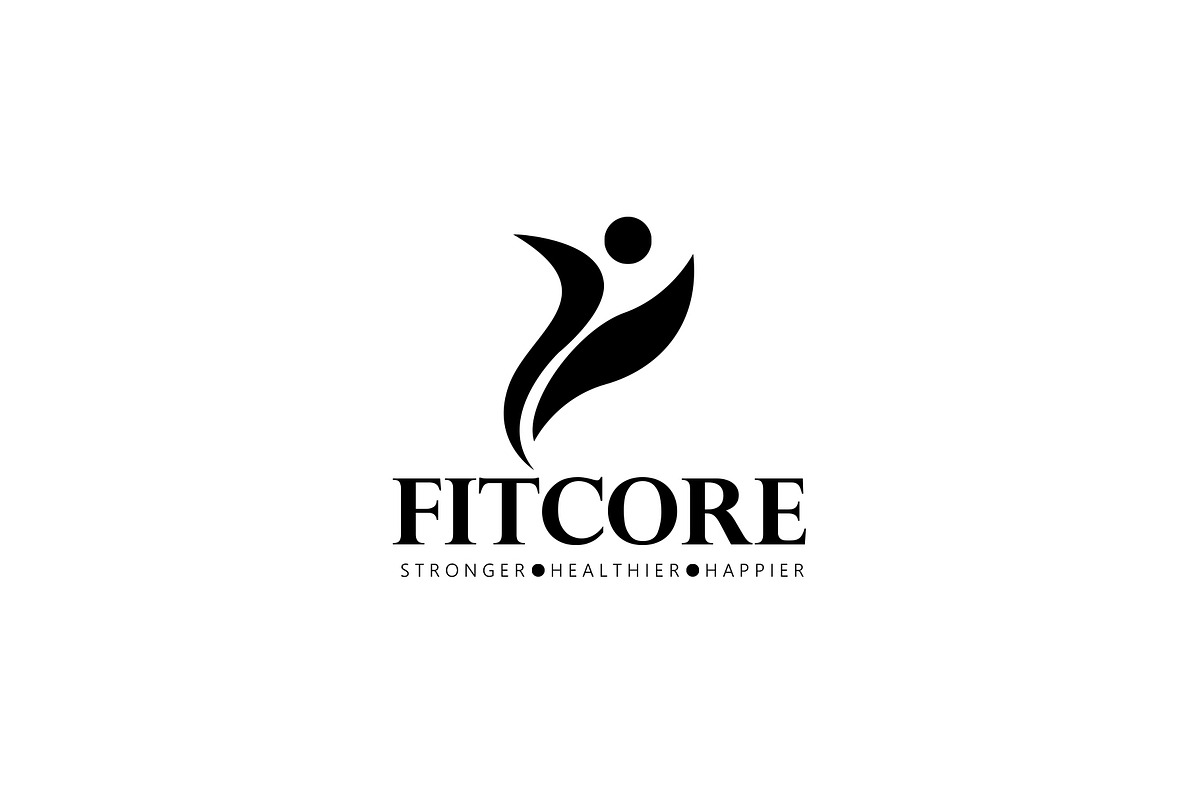 FitCore Fitness Logo Template, a Branding & Logo Template by SANB (Photo 3 of 3)