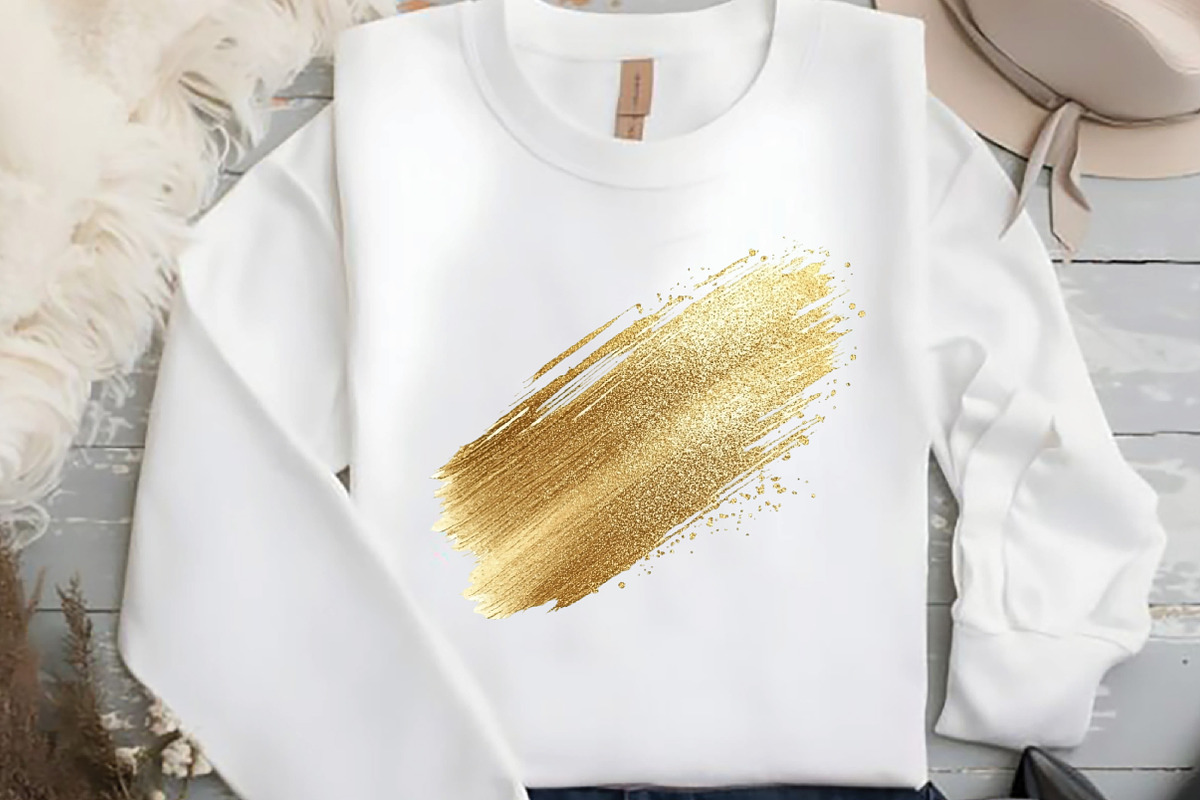 Watercolor Gold Glitter Paint Elemen, an Illustration by DreamCafeArt (Photo 4 of 7)