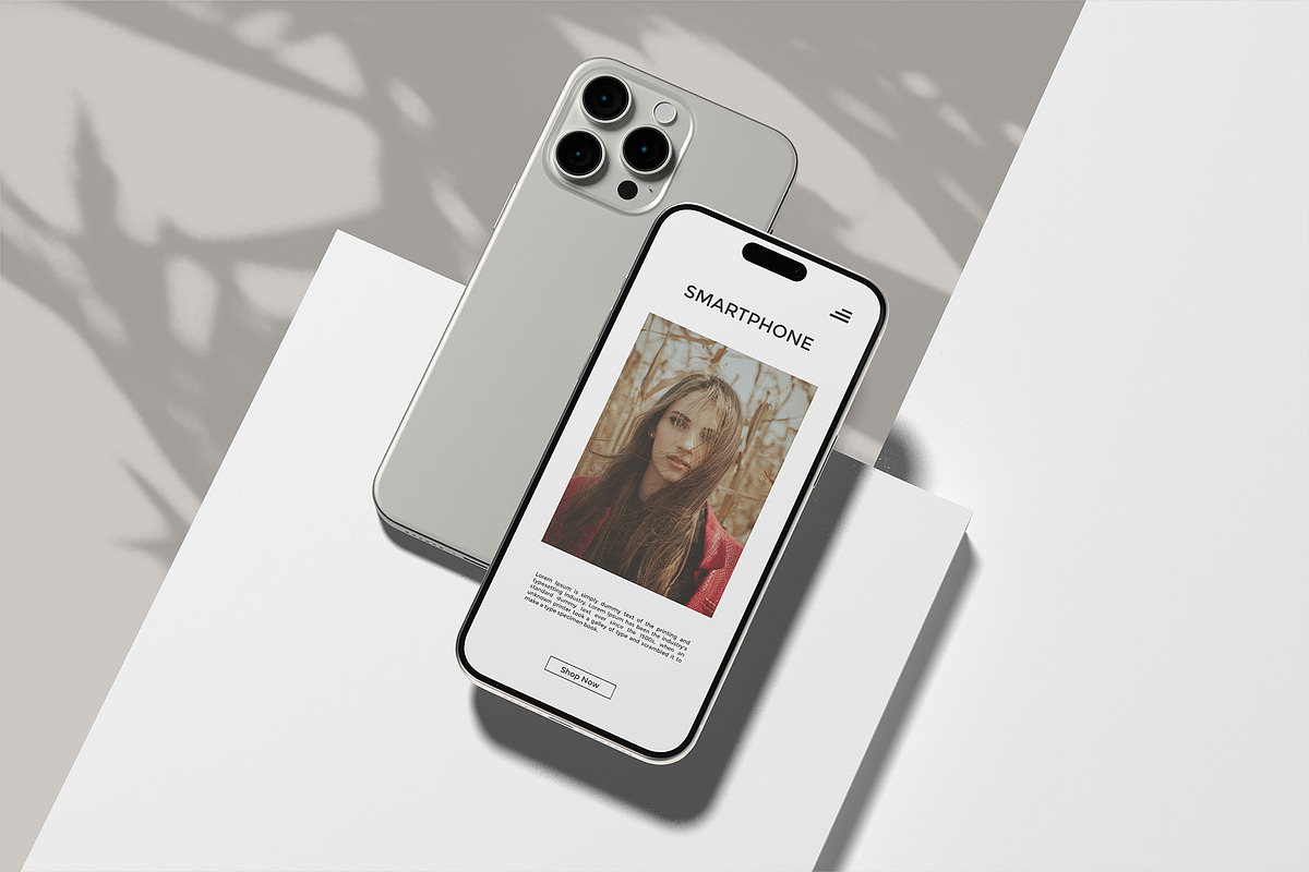 iPhone 15 Pro Max Mockup, an iPhone Mockup by graphicpages (Photo 9 of 11)