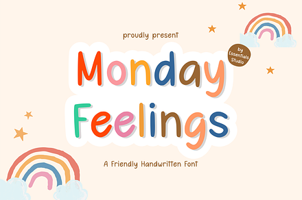 Monday Feelings, a Font by Essentials Studio