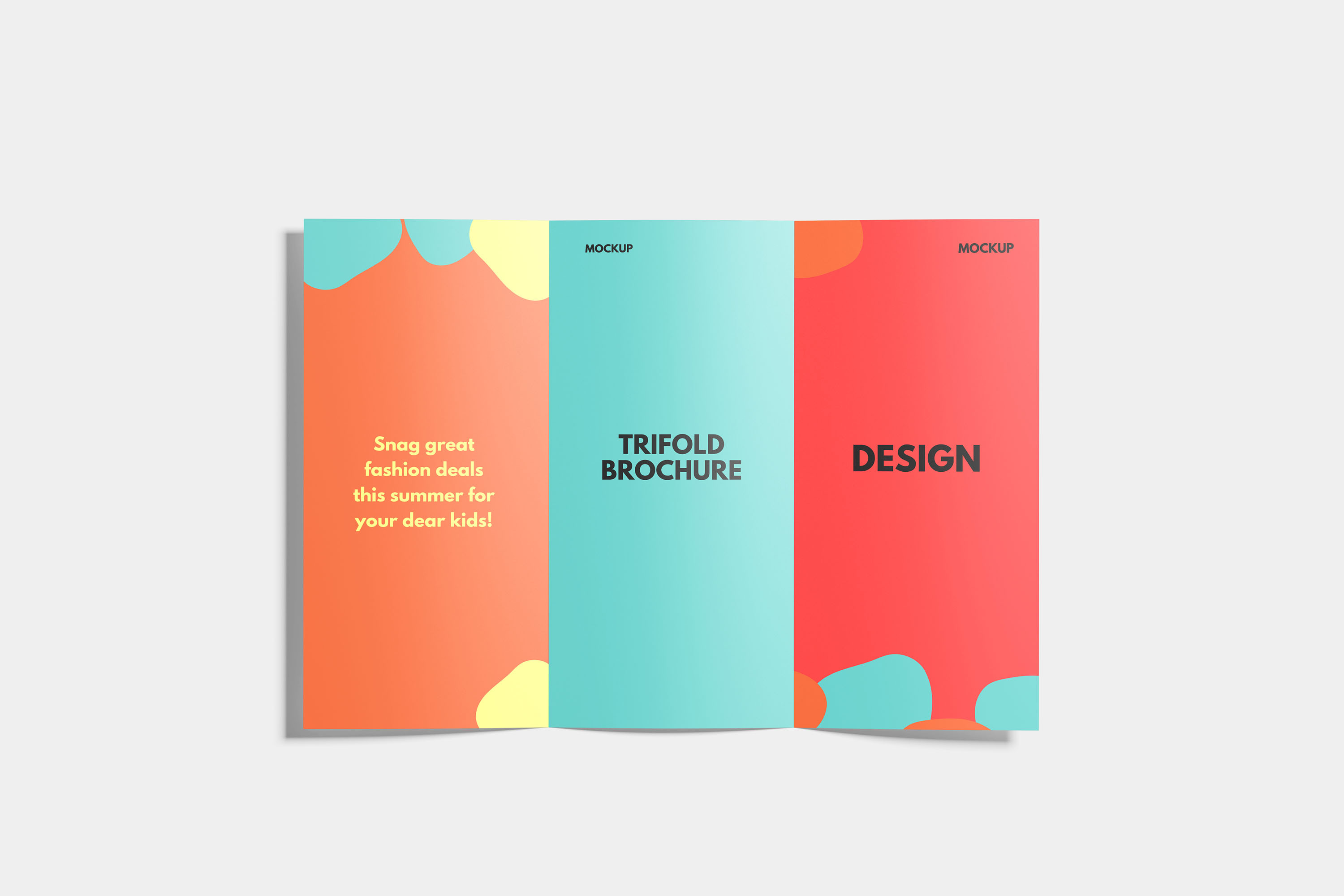 Trifold Brochure mockup, a Product Mockup by safrizalstudio
