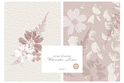 BUNDLE Floral watercolor paper, a Texture Illustration by Anna Sokol (Thumbnail 39 of 71)