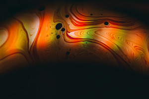 Glow arch blur rainbow soap flow round light ink, a Background Photo by Photo Drive Studio