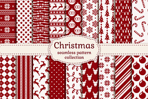 Christmas seamless patterns