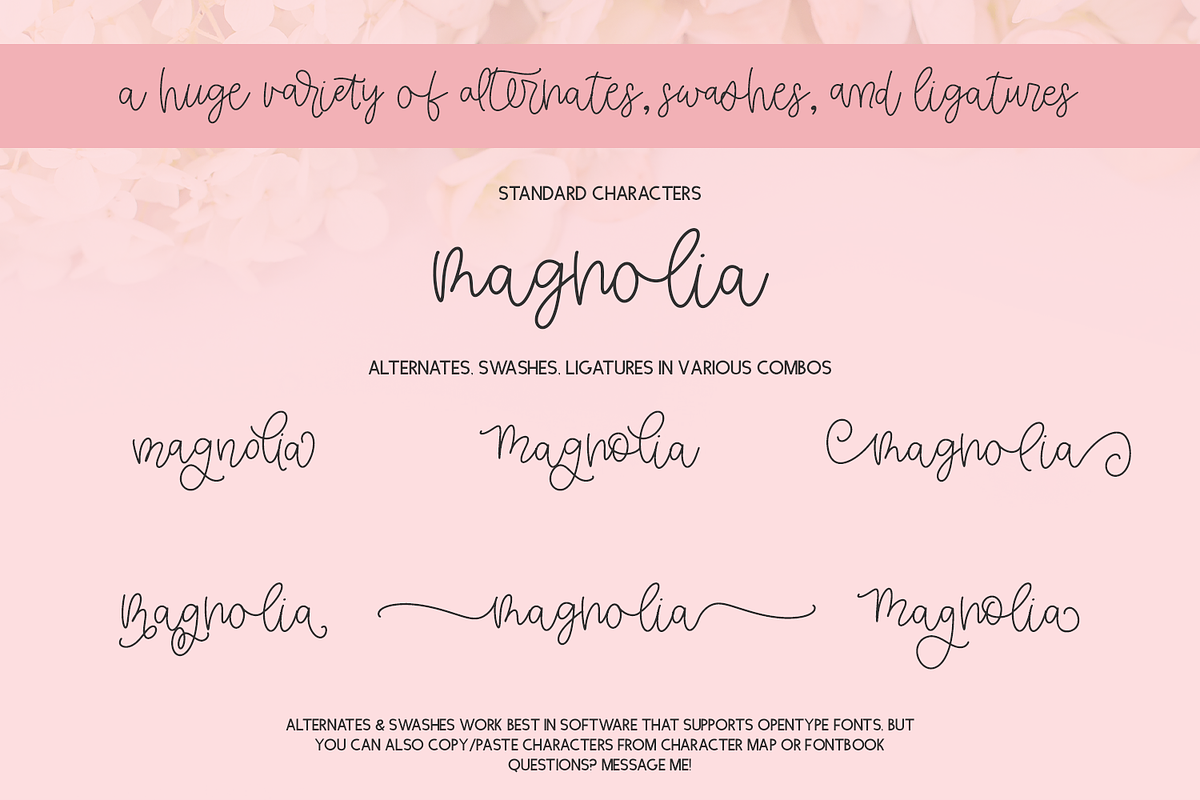 Honeybelle Calligraphy Script, a Script Font by Beck McCormick (Photo 6 of 10)