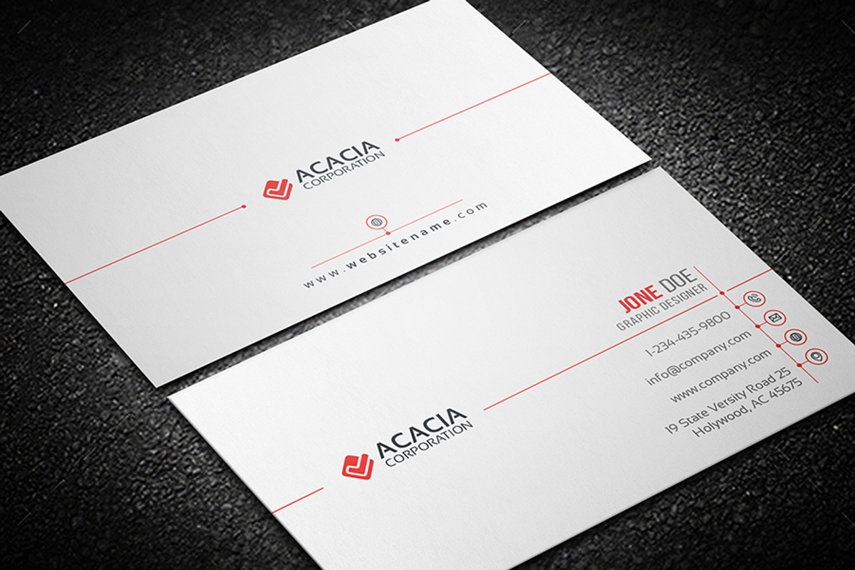 Simple Business Card, a Business Card Template by DesignGhar (Photo 1 of 6)