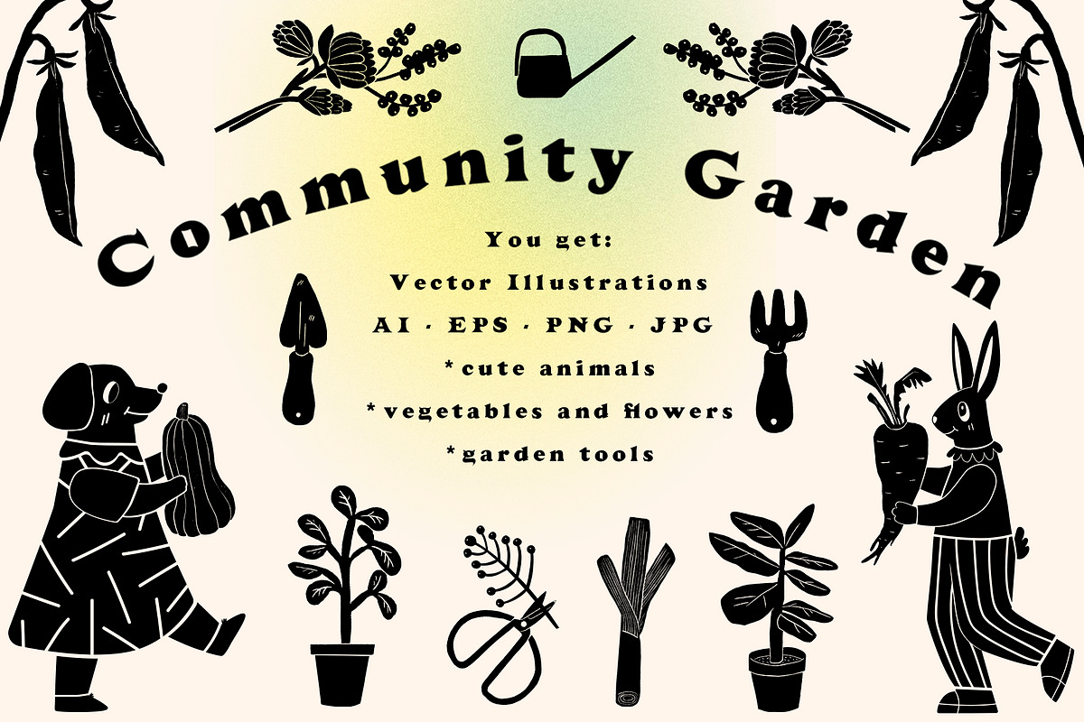 Community garden, an Animal Illustration by Mii Lab (Photo 1 of 7)