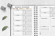 Weekly Planner Canva, a Stationery Template by DesignByStore (Thumbnail 4 of 4)