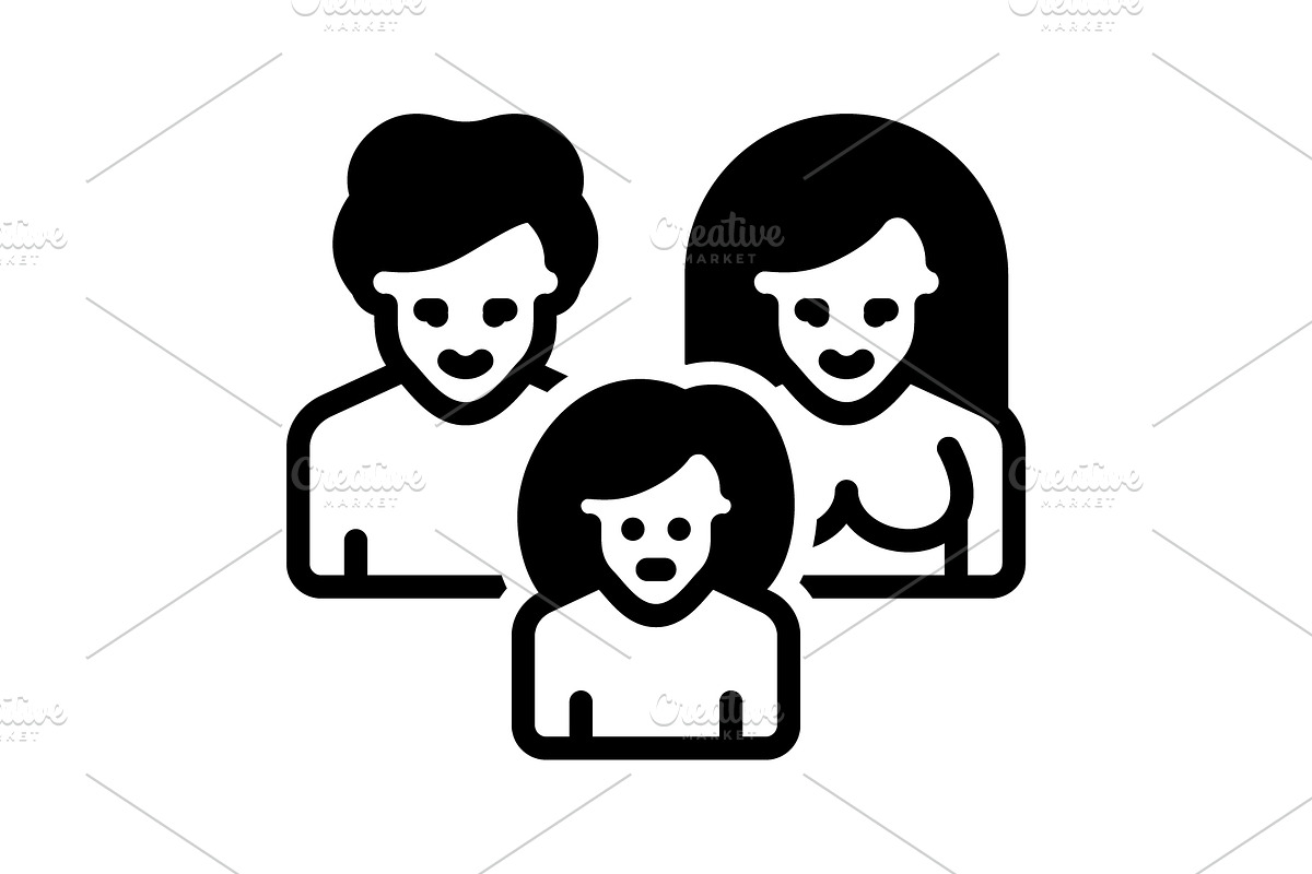 Parenting brood solid icon, a Solid Icon by Creative priyanka